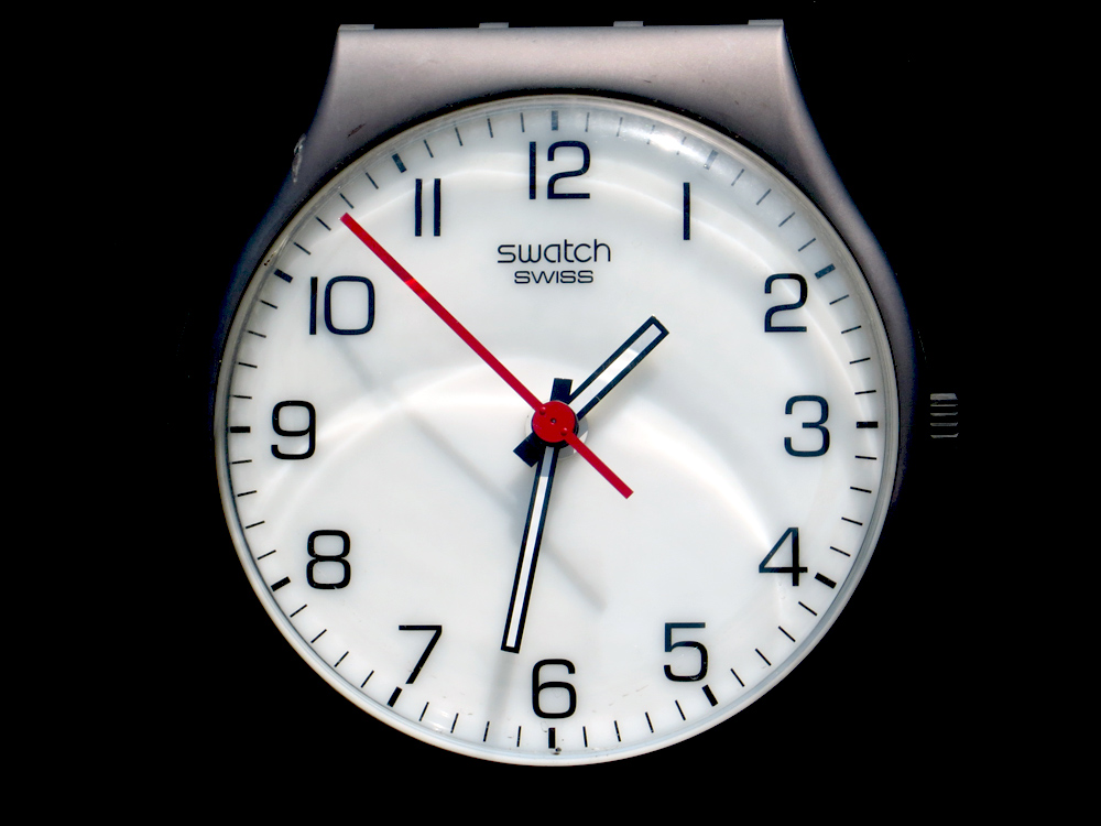 Swatch pulkstenis, Rue de la Gare, Biel/Bienne, Šveice