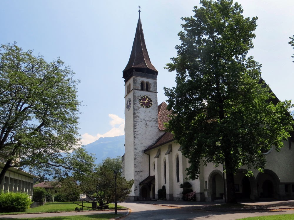Baznīca, Interlaken, Bernes kantons, Šveice